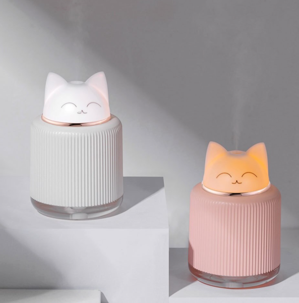 Увлажнитель (аромадиффузор) Котик воздуха PET LAMP Humidifier с функцией ночника 300 ml / 2 режима подсветки, USB